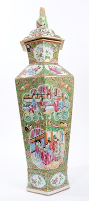 Lot 27 - Large Canton vase and cover