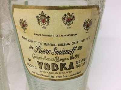 Lot 28 - Vodka - six bottles, Pierre Smirnoff, 100% proof, 26 2/3 fl.ozs