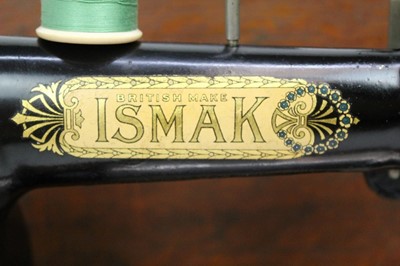 Lot 1973 - Rare Ismak sewing machine, cased