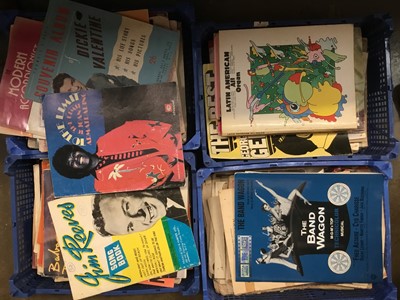 Lot 278 - 4 boxes of sheet music