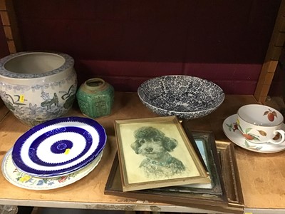 Lot 590 - Ceramics and prints