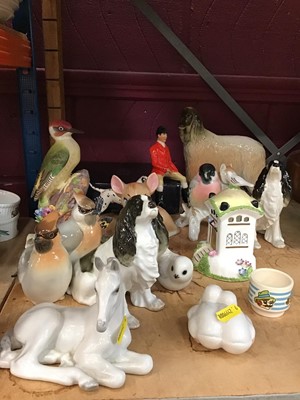 Lot 569 - Group of Russian porcelain animals and other animal figures