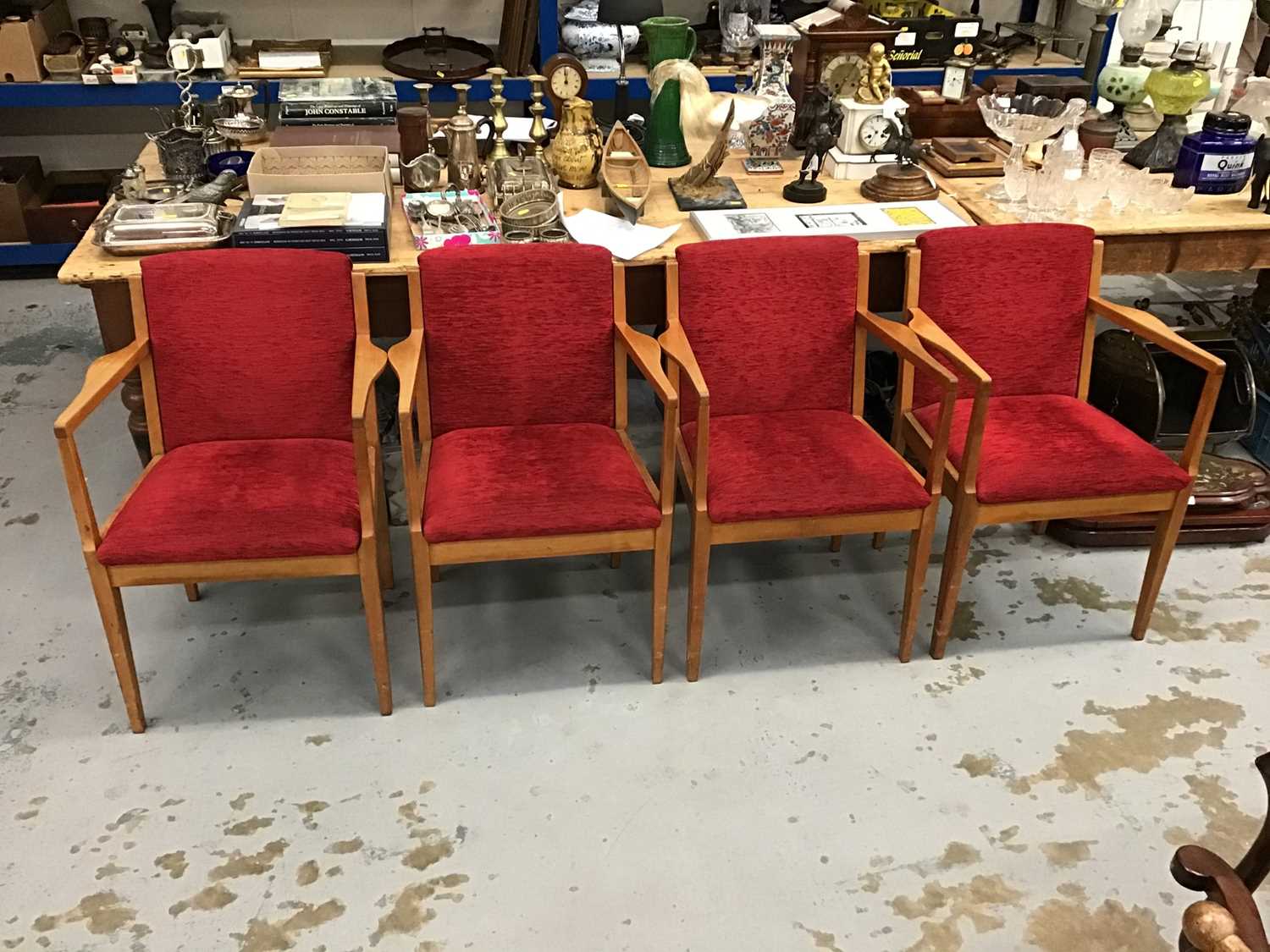 Lot 939 Suite of 1950s Heals'Masonite' furniture, to