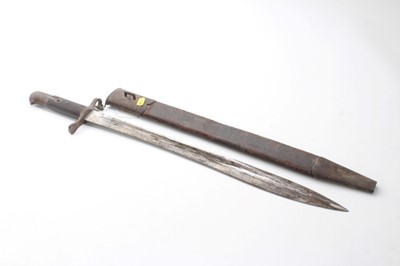 Lot 715 - Rare Victorian 1871 pattern Elcho sawback bayonet by Kirschbaum Solingen