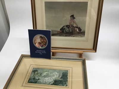 Lot 45 - Signed Flint print and another