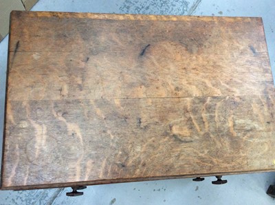 Lot 1017 - Small oak two drawer chest