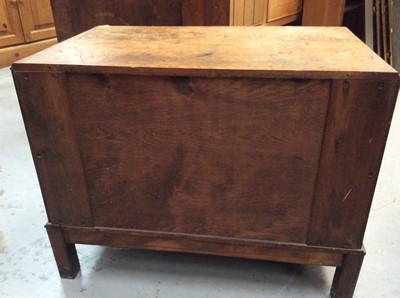 Lot 1017 - Small oak two drawer chest