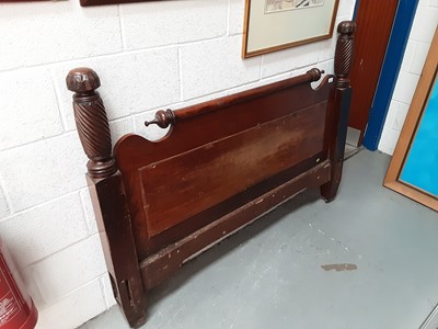 Lot 1032 - 19th century mahogany bed head