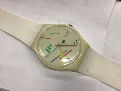 Lot 2078 - Large swatch clock