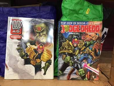 Lot 549 - Collection of Judge Dredd and 2000AD annuals and comics