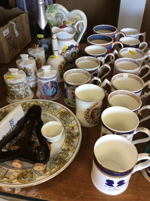 Lot 405 - Collection of Toby jugs and Royal commemorative ceramics