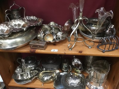 Lot 134 - Collection of silver and plated items