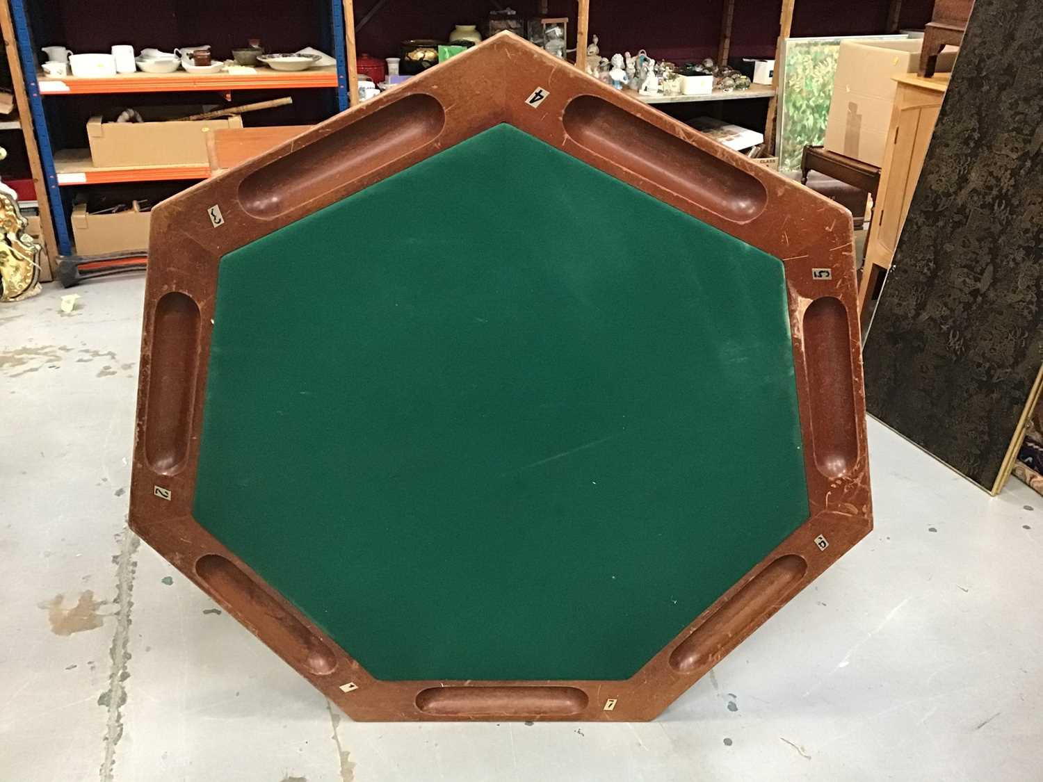 Lot 1022 - Games table top of hexagonal form