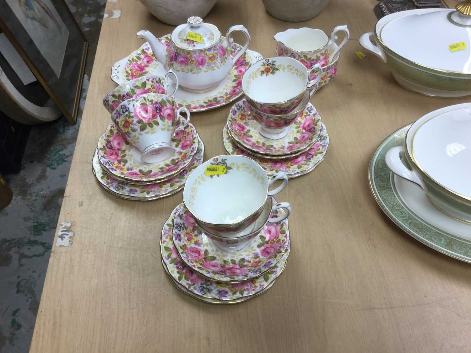 Lot 322 Royal Albert Serena Pattern Six Piece Tea