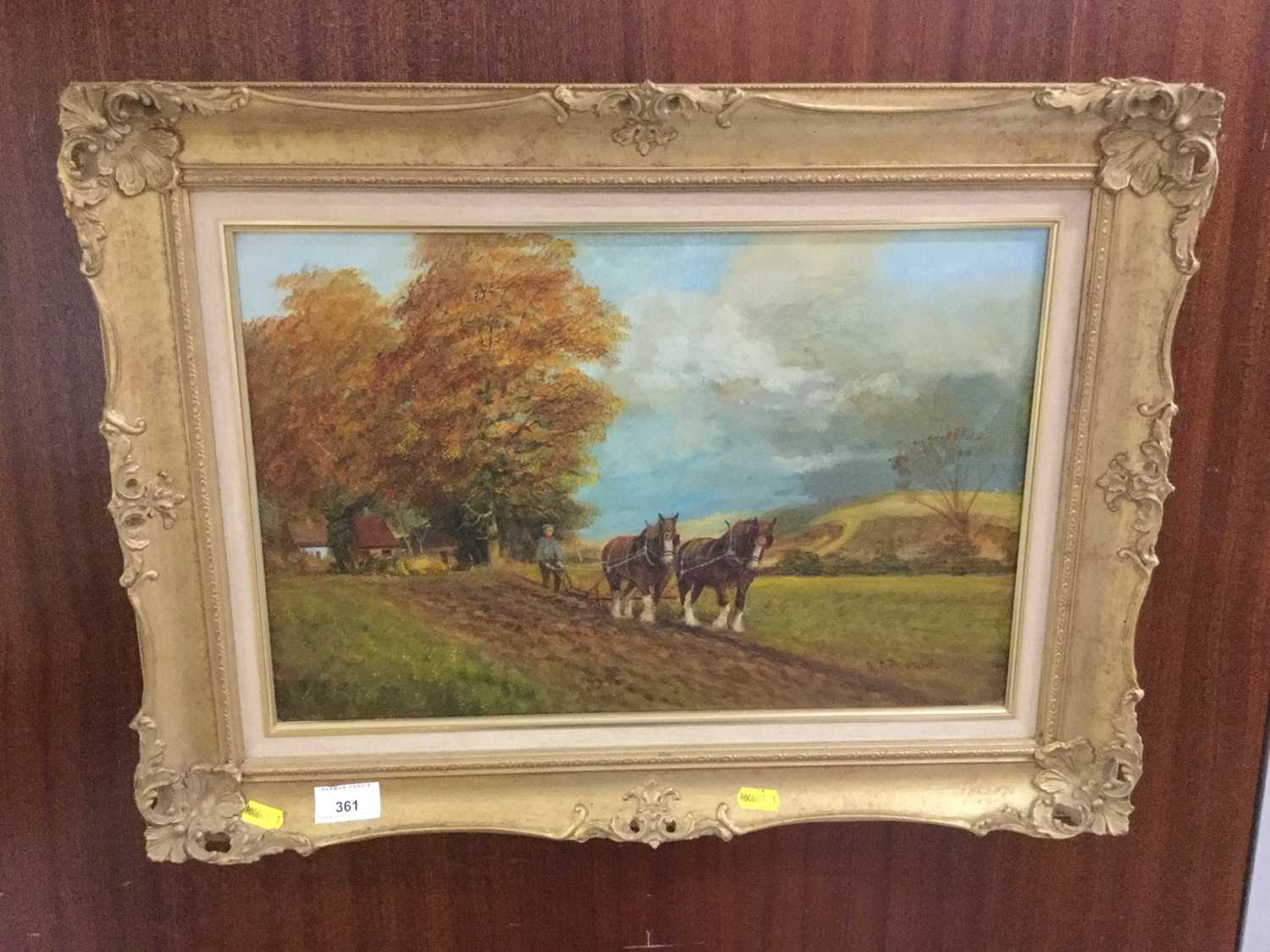 Lot 361 - W.F. Burton oil on board study- Autumn