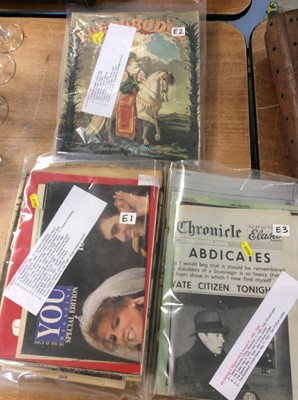 Lot 423 - Group of Royal Commemorative ephemera from 1930's onwards