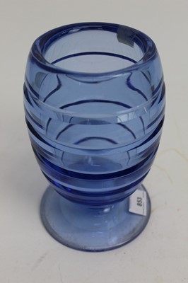 Lot 853 - Good quality heavy art deco glass vase, signed