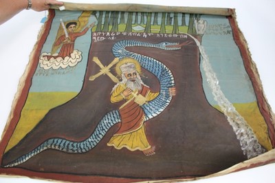 Lot 344 - Unusual Coptic church painting