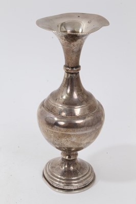 Lot 245 - Group of six eastern silver and white metal items to include two bowls and four vases