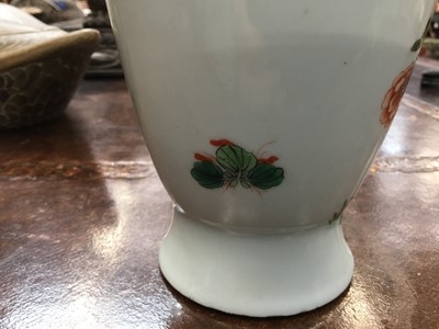 Lot 4 - Chinese famille verte porcelain baluster vase