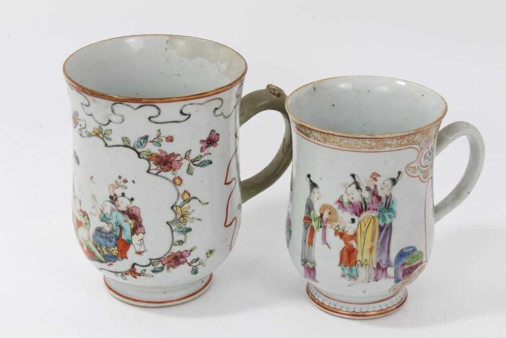 Lot 176 - Two Chinese 18th/19th century famille rose...