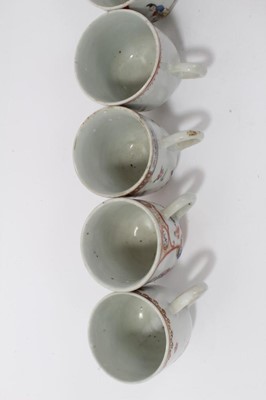 Lot 183 - Eight various 18th century Chinese coffee cups