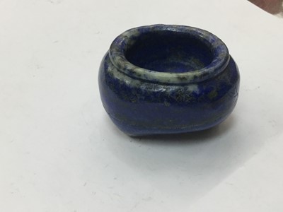 Lot 228 - Chinese lapis lazuli brush pot