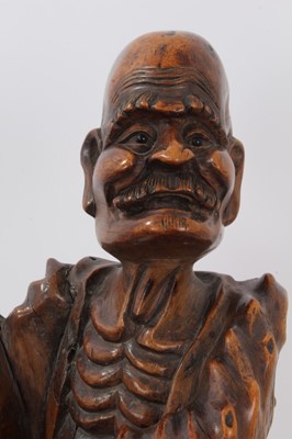 Lot 701 - 19th century Japanese root carving