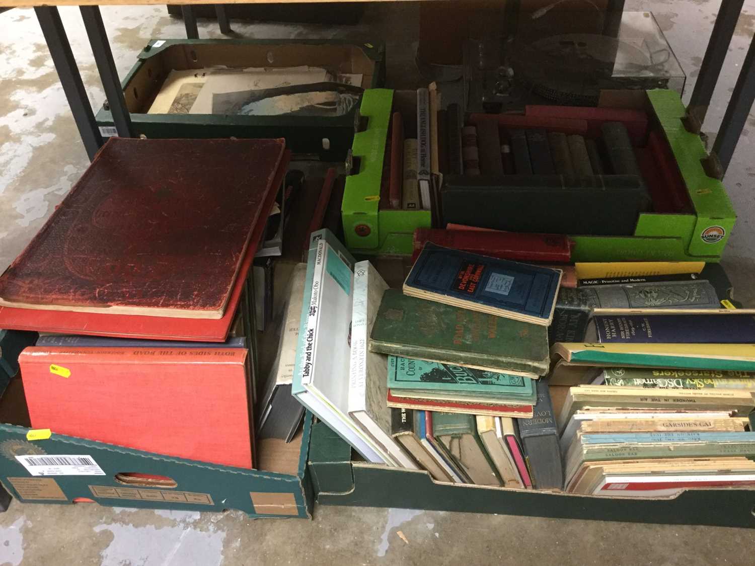 Lot 349 - Three boxes of assorted books