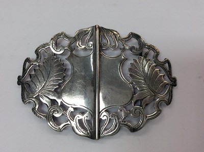 Lot 657 - Silver nurses buckle