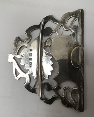 Lot 657 - Silver nurses buckle