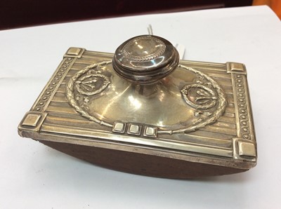 Lot 680 - German silver desk blotter