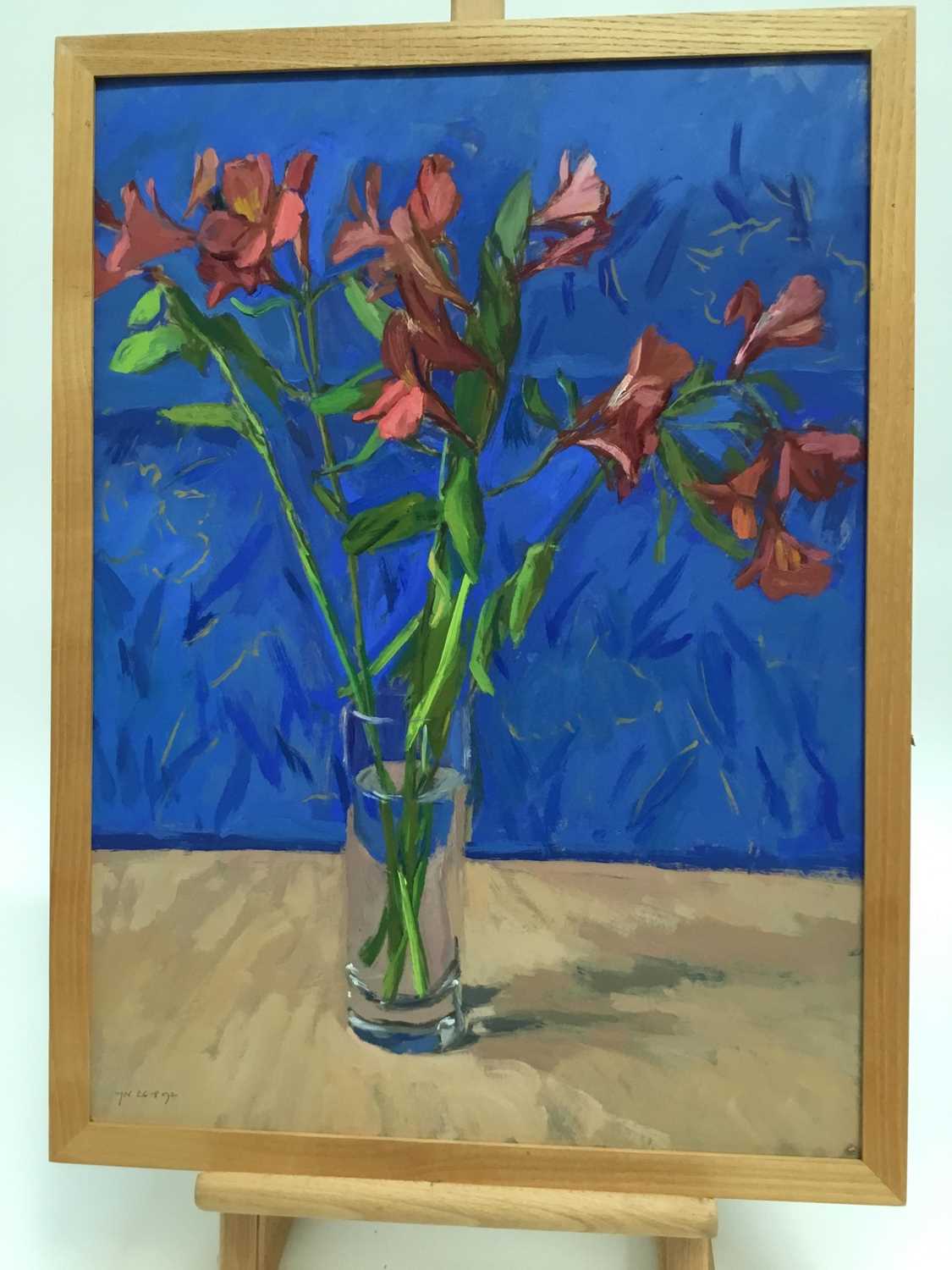 Lot 89 - John Nash oil on board vase of flowers