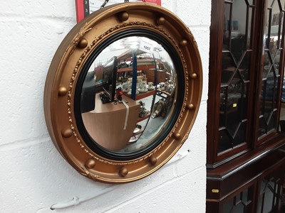 Lot 1057 - Convex wall mirror