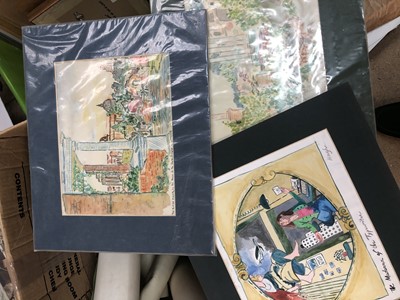 Lot 118 - Group of unframed posters and works on paper