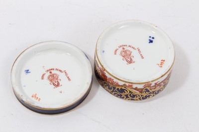 Lot 75 - Three Royal Crown Derby Imari pattern miniatures