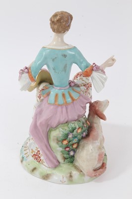 Lot 80 - Continental porcelain figure of a shepherdess