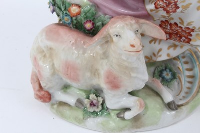 Lot 147 - Continental porcelain figure of a shepherdess