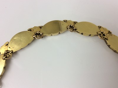 Lot 474 - 19th century gold locket and necklace, formerly the property of the late Mildred Shay