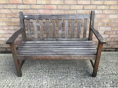 Lot 958 - Teak garden bench