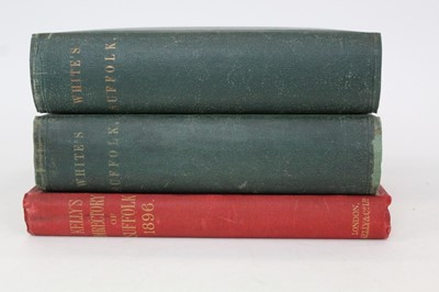 Lot 316 - Whites Suffok, 1874, two volumes in green cloth, Kelly’s directory  1896