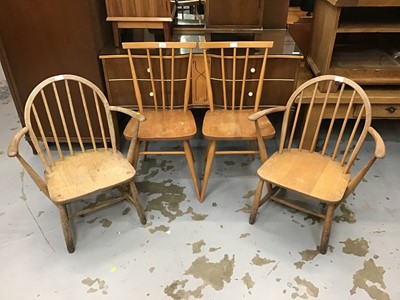 Lot 961 - Two pairs of Ercol chairs