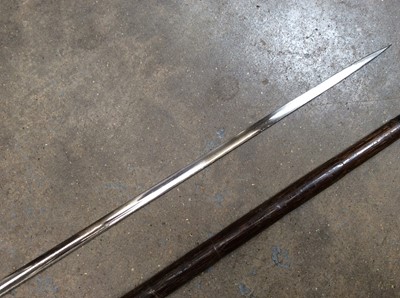 Lot 174 - Victorian bamboo sword stick