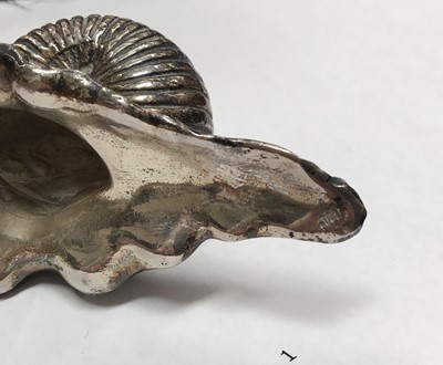 Lot 176 - Continental low grade silver model of a snail