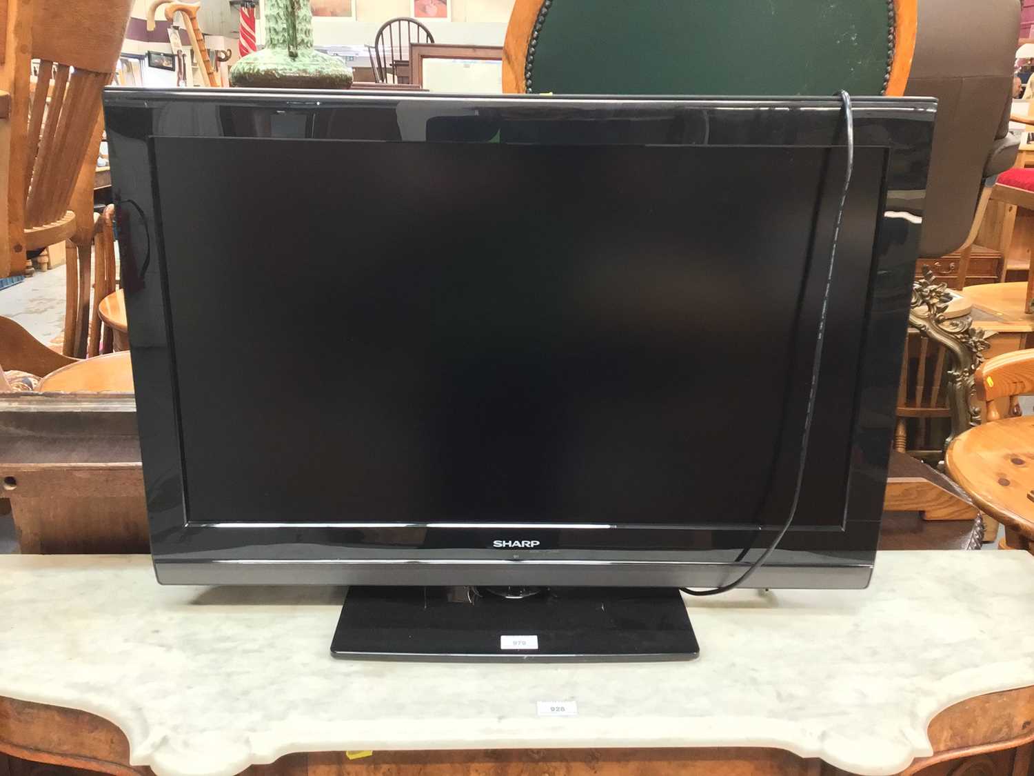 Lot 979 - Sharp flatscreen television - model no LC-32SH7E-BK