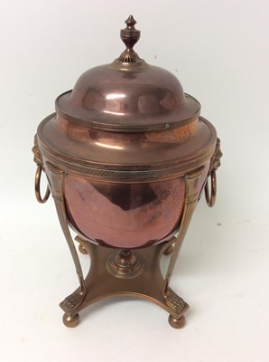 Lot 1373 - Regency copper samovar