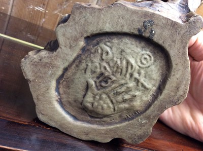 Lot 442 - Cased set of barrel and tap bushes, Whitbread Drey model, horse brasses, dragon mask and sundries