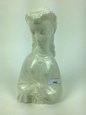 Lot 676 - Arnold Machin for Wedgwood, rare pottery figure 'Penelope' with original receipt