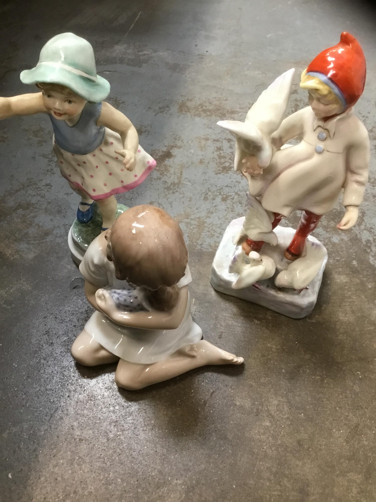 Lot 193 Two Royal Worcester figurines 'November',