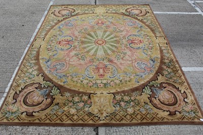 Lot 1400 - Large Aubusson style carpet